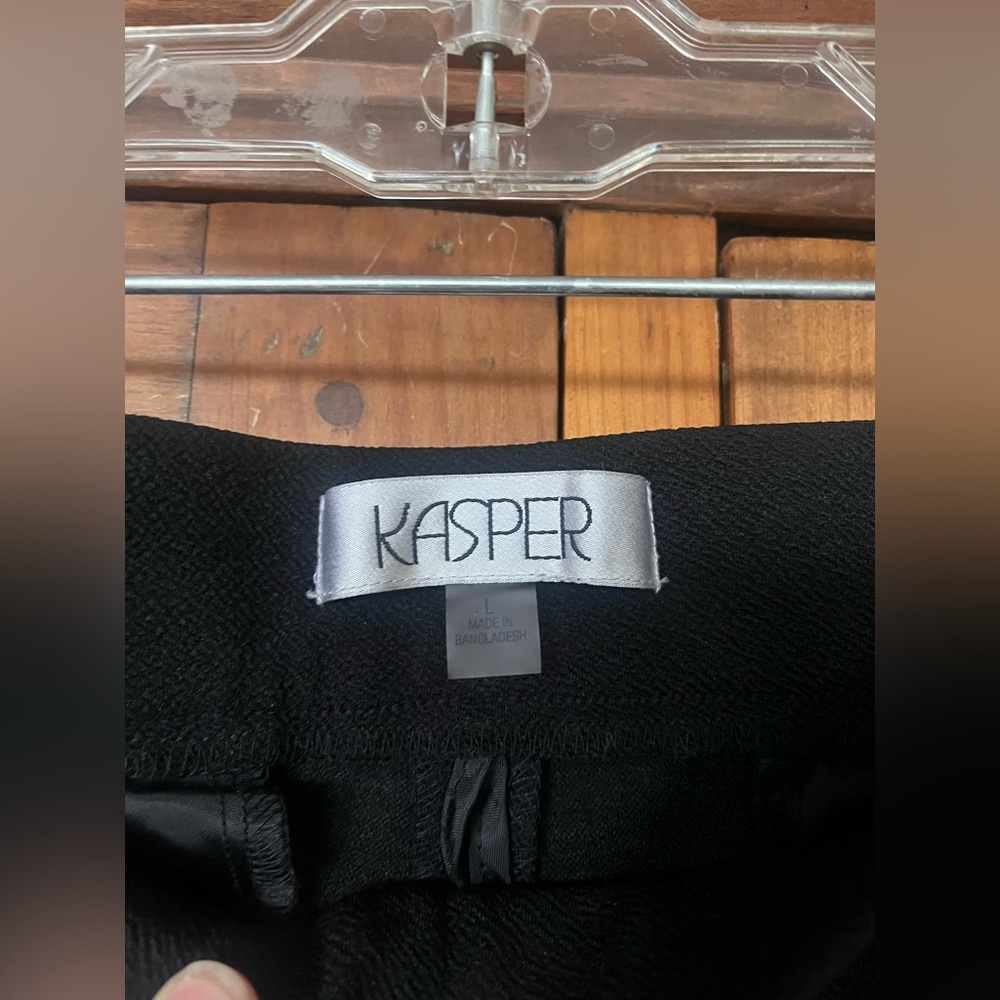 Kasper L Classic Black Women's Pants - Picture 2 of 3